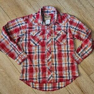 Wrangler Western Pearl Snap Shirt Kid's Lg